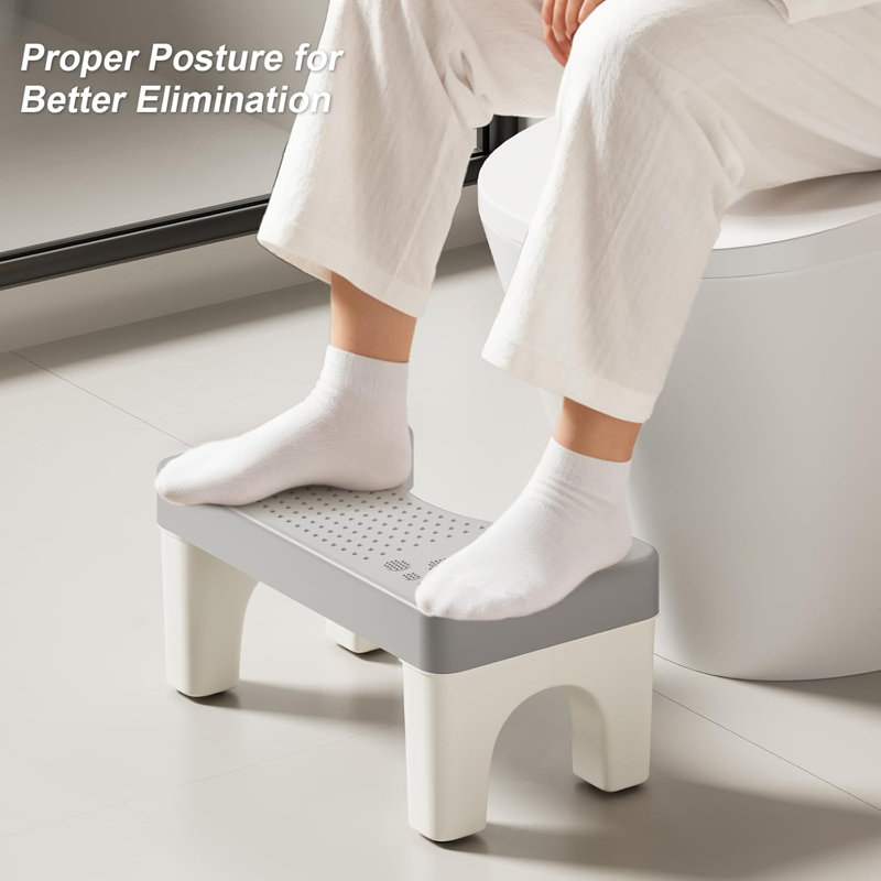 Potty for Adults, 6.7" Toilet Stool Squat Adult, Portable Poop Stool Adult for Bathroom