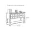 Console rétro en bois massif multifonctionnel