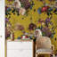 Dutch Renaissance Floral Wallpaper Yellow and Red