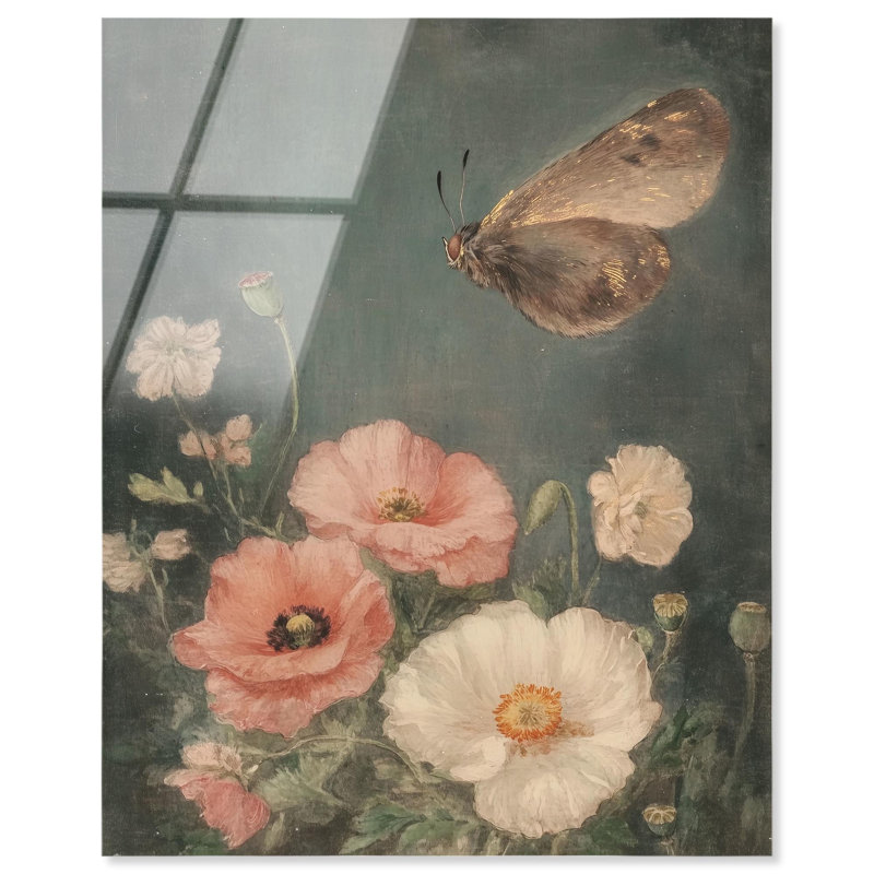Décoration murale rétro Shadowow Flutter II par Art Remedy, prête à être accrochée, H 20 po x l 16 po