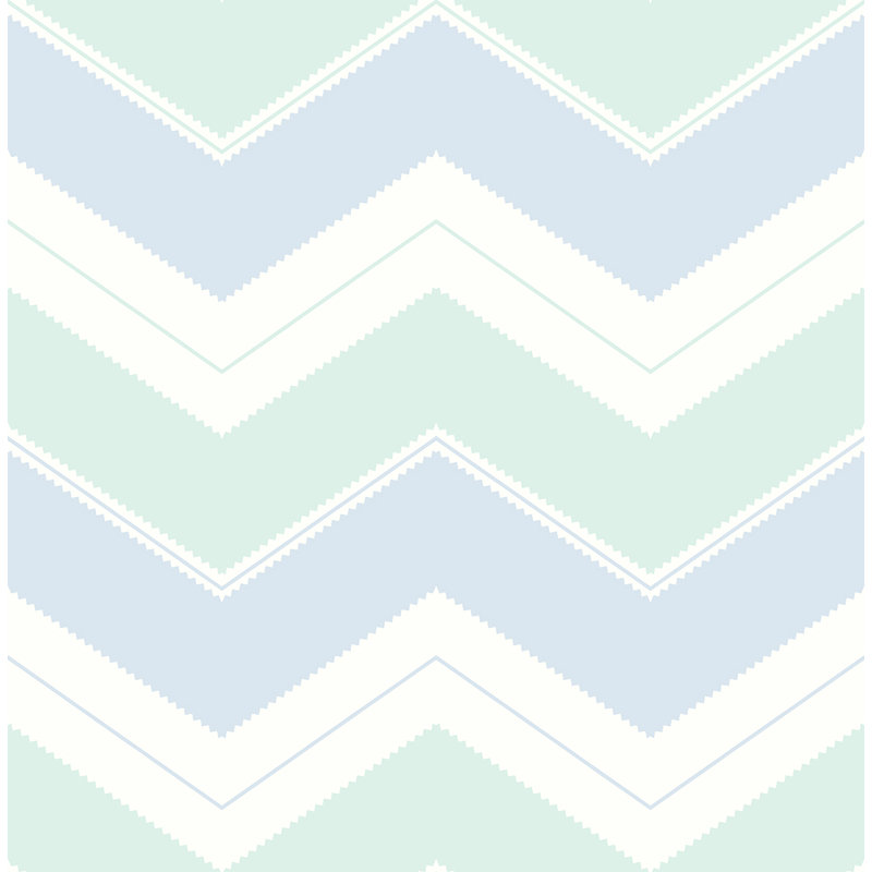 Rouleau de chevrons Teneha, Bleu / vert