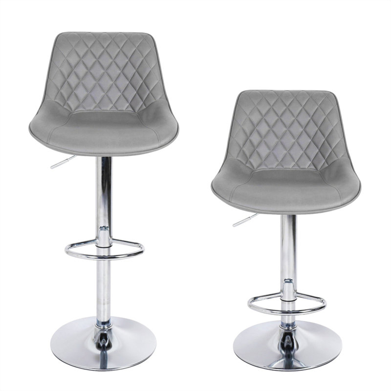 Brishen Swivel Upholstered Adjustable Height Counter Stool