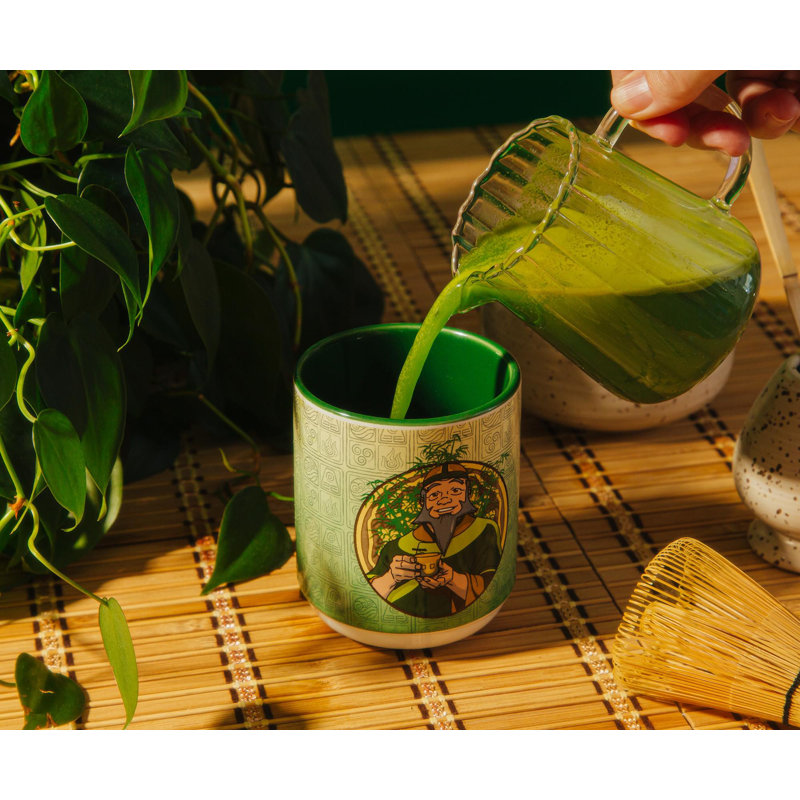 Tasse à thé asiatique en céramique Avatar: The Last Airbender Uncle Iroh | Contient 9 onces