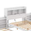 Lit plateforme double avec tablettes coulissantes, lit gigogne et tiroirs-221033744