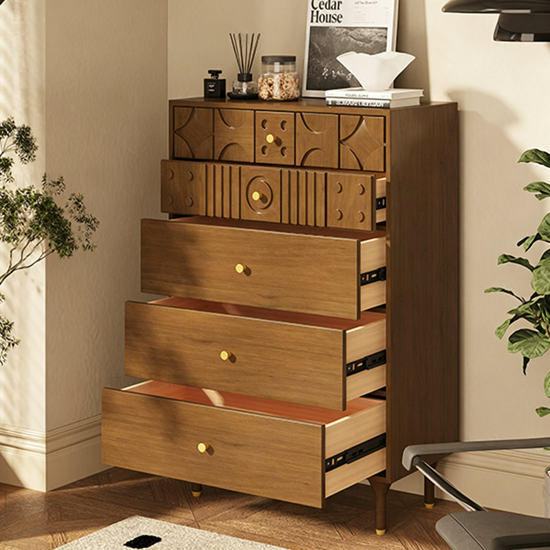 Armoire d'entrée Mid-Century en bois massif, 49.2" H x 31.5" W x 15.7" D