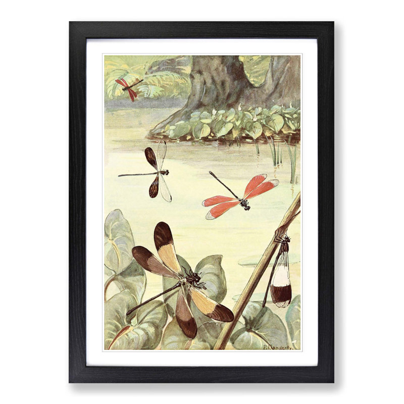 Paul Flanderky - Single Picture Frame Painting, Black