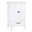 Meuble-lavabo de 20 po avec lavabo, armoire de salle de bain avec deux portes, butoir de porte magnétique et patins réglables, tiroir