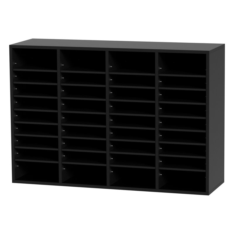 Xeni 39.3'' Wide File Cabinet, Black