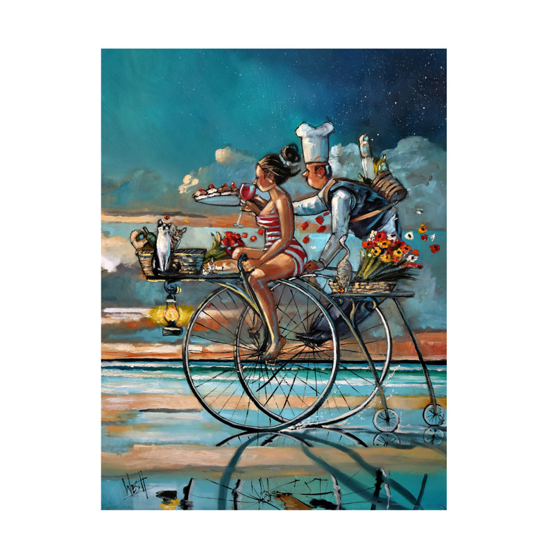 Art mural sur toile tendue - "Zaan's Dream" de Ronald West pour décoration de salon, de chambre à coucher ou de bureau - 24 x 32