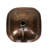 Nantucket Sinks Brightwork Home 16.25 " Square Bathroom Sink and Overflow Hole-16510216