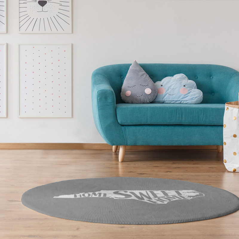 Chenille Indoor Rug, Round 5'