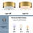 Mid-century 2-light Gold Ceiling Light Flush Mount
