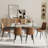 Rectangular Wood Top Double Pedestal Dining Set-435677314-435677324