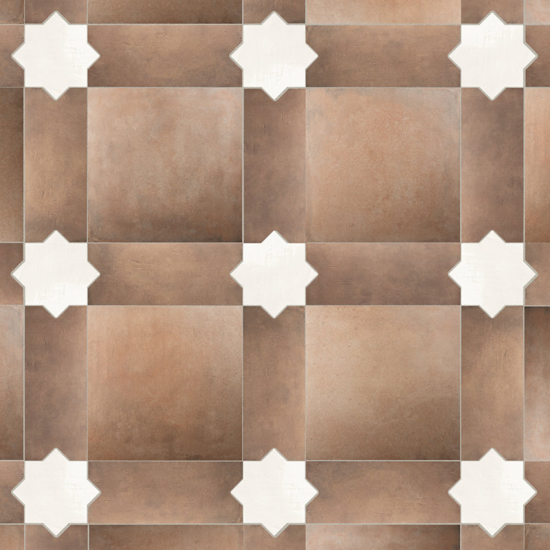 Argile Losanga 7 In. X 17-5/8 In. Porcelain Floor And Wall Tile
