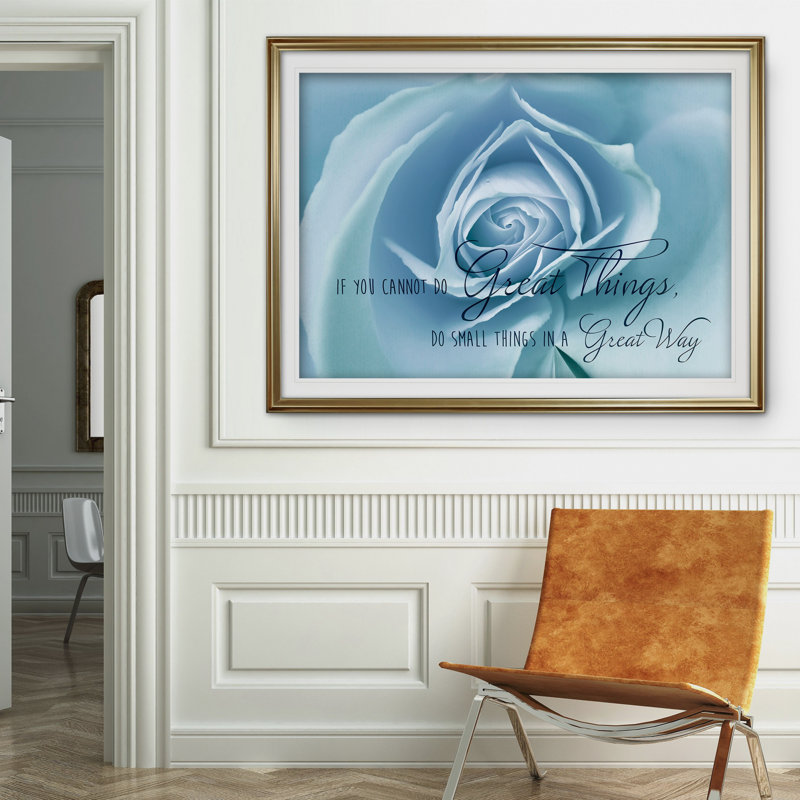 Do Great Things - Reproduction de cadre photo, Or, H 30 po x l 40 po x P 1,5 po