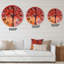 Paysage d'automne coloré dans un arbre de forêt XXXVII - Horloge murale traditionnelle-59913908