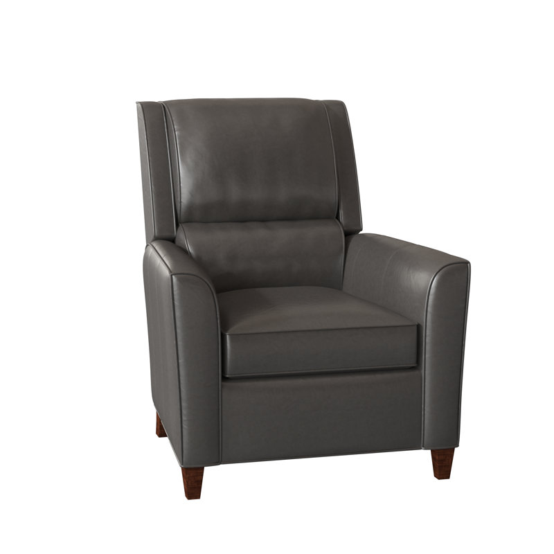 Roswell Recliner, Mahogany, Aspen Lenado Brown Genuine Leather, Manual