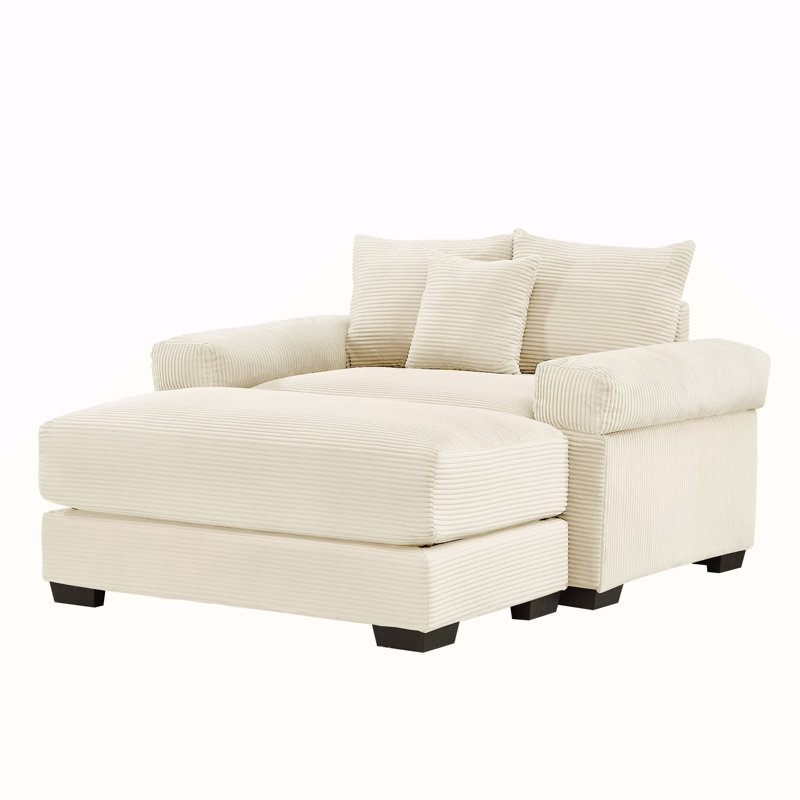 Canapé modulaire surdimensionné 54,3 po Cloud, Beige
