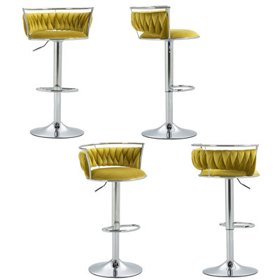Christal Height Adjustable Swivel Bar Stool