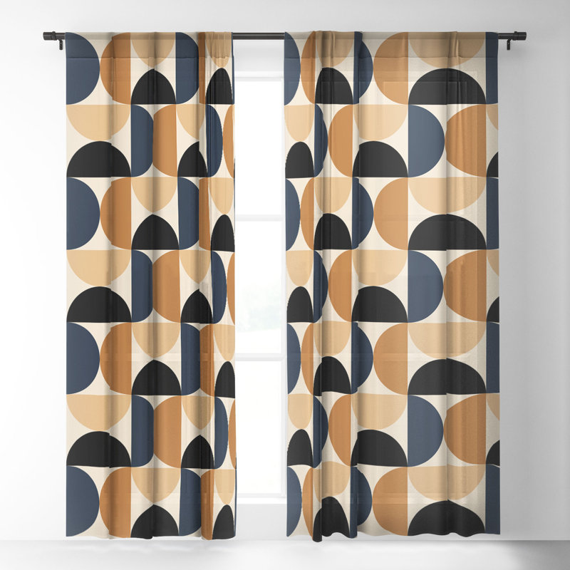 Sheer Curtain Pair, 50" W x 108" L