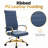 Humairaa Leather Office Chair – Executive Task Chair with Swivel, Adjustable Height & Gold Base for Home Office or Conference Room-325982880