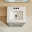 Meuble-lavabo simple autoportant de 18 po avec plateau entièrement assemblé