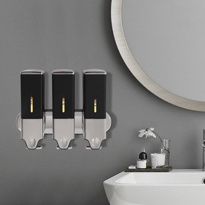 Distributeur de savon triple mural