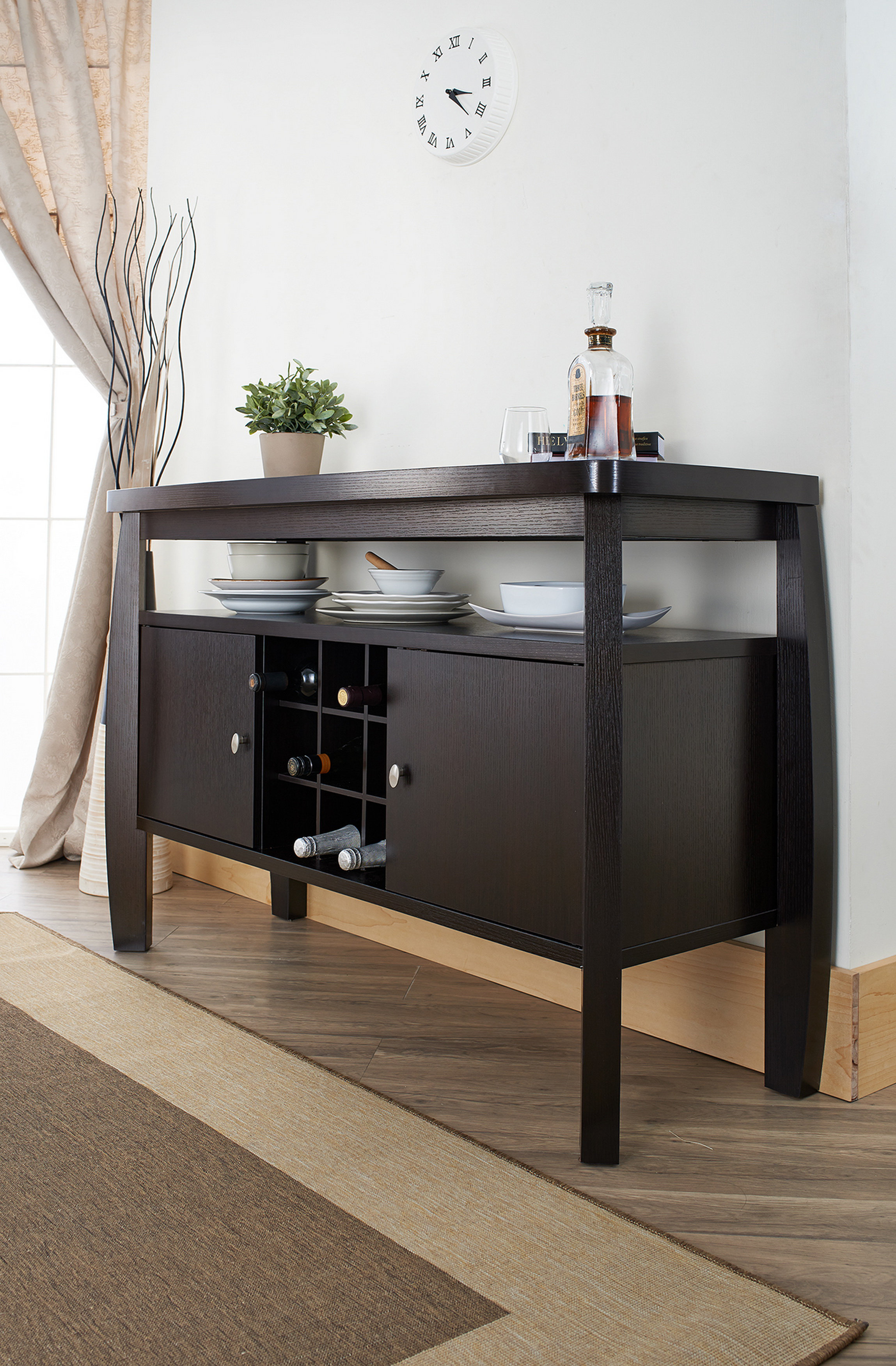 Latitude Run® Mendota 51" Width Buffet with Wine Rack - Wayfair Canada