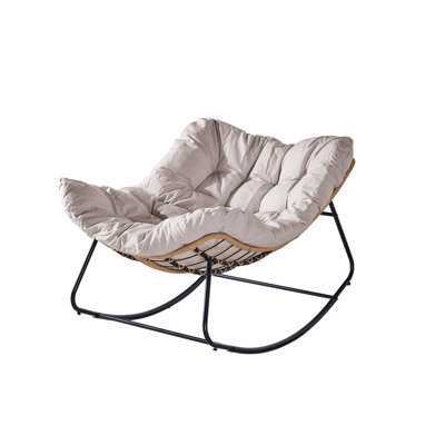 Rocking Chair( Brown/grey)