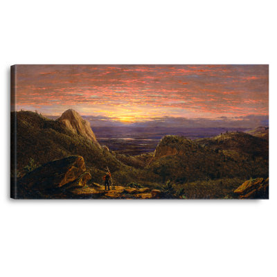 «Morning», regardant vers l'est au-dessus de la vallée de l'Hudson depuis les montagnes de Catskill, reproductions d'art classique sur toile, estampe numérique sur toile pour la décoration intérieure