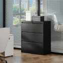 3-Drawer Lateral File Cabinet with Lock – Heavy-Duty Metal Filing Cabinet for Home Office, Wide Storage for Letter/Legal/A4/F4 Files, Silent Slides, A