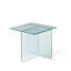 Table de bout en verre trempé transparent, petite table de thé et table de chevet en verre trempé-1571025471