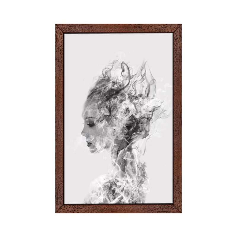 In Another World by Dániel Taylor - Print on Canvas, 101.6 cm H x 66.04 cm W, Brown Framed