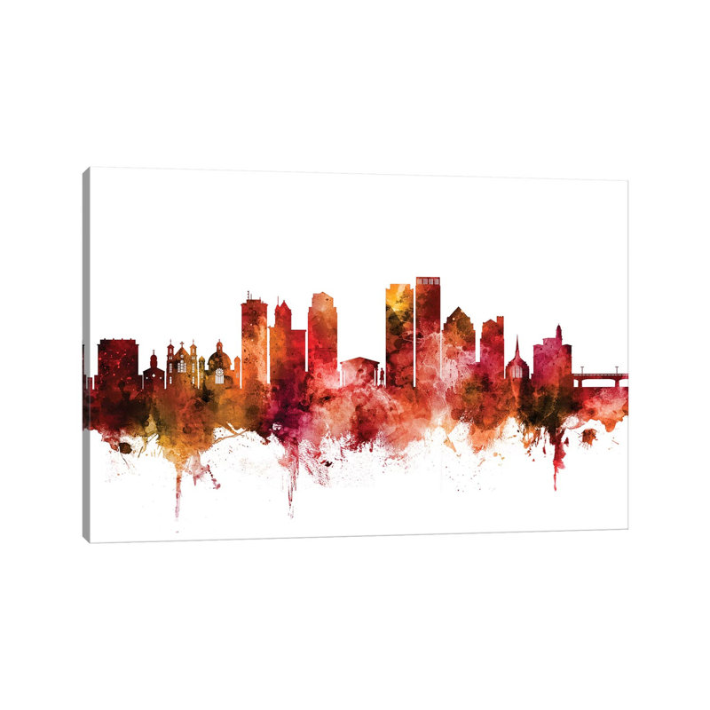 Dayton, Ohio Skyline by Michael Tompsett - Wrapped Canvas Gallery-Wrapped Canvas Giclée, 66.04 cm H x 45.72 cm W x 1.91 cm D