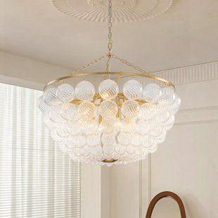 Lustre en verre tourbillonnant 12 lumières