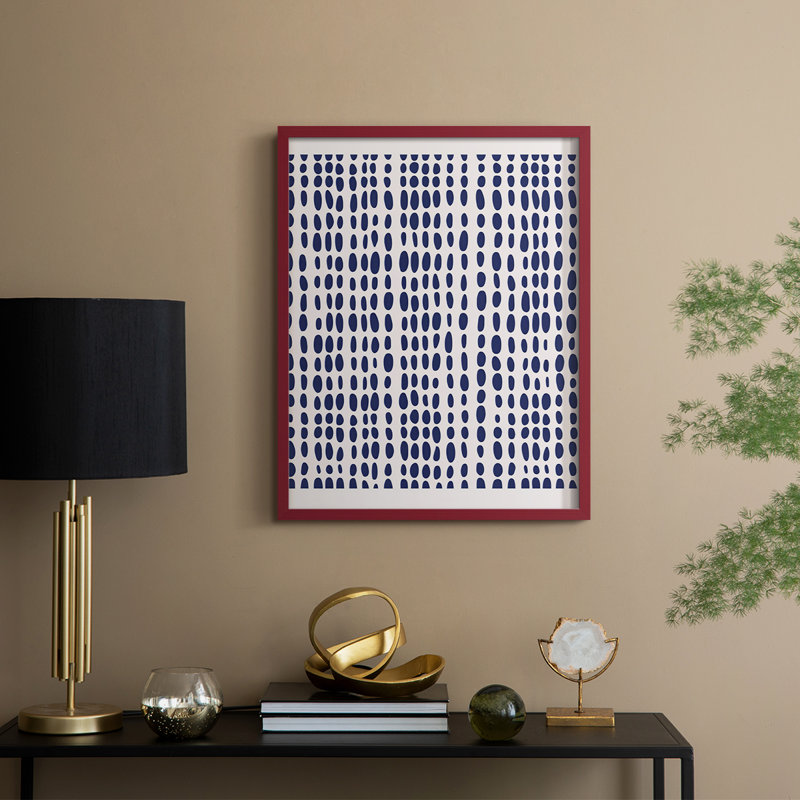 Abstrait, reproduction encadrée CDL III - Prêt à être accroché , Rouge, H 10 po x l 8 po