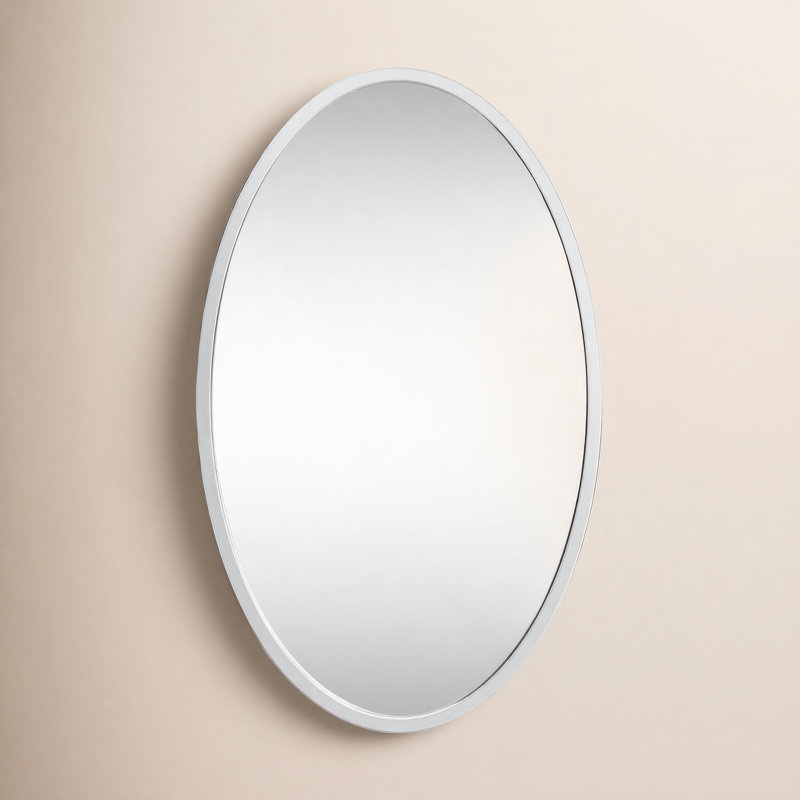Vidal Stainless Steel Oval Mirror