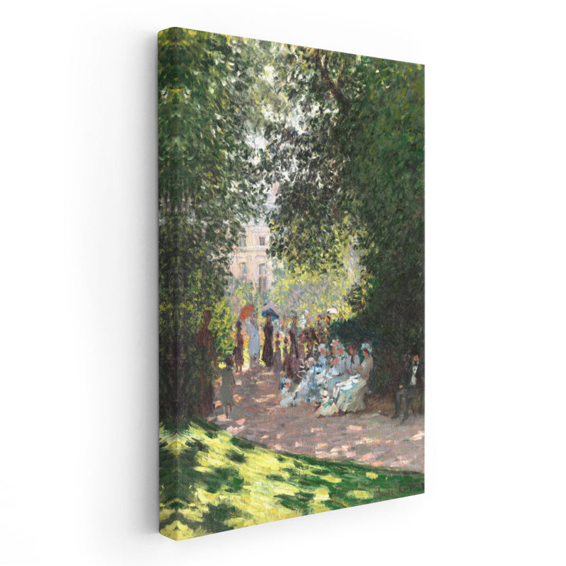 The Parc Monceau, 1878 - reproduction d'art sur toile, H 60 po x l 40 po