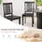 Slatted Back Dining Chair Solid Wood Side Chair-2056205938
