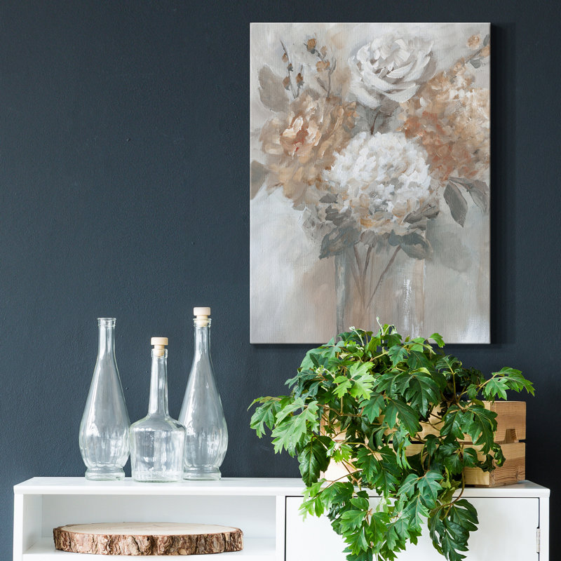 «Blush Bouquet», reproduction d'art sur toile tendue, H 27 po x l 18 po x P 1 po