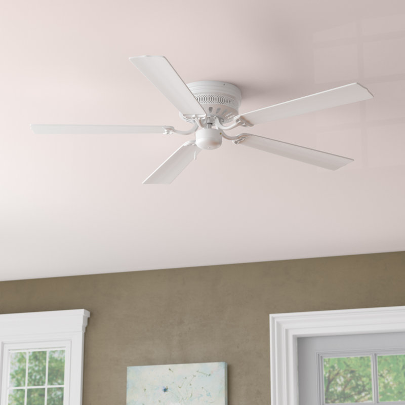 AirPro Hugger 52'' Ceiling Fan, White with White Blades
