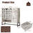 Farmhouse Storage Sideboard Cabinet with Arched Lattice Doors and Drawer-1272944029
