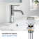 Cube Widespread 2-handle Bathroom Faucet with Drain Assembly
