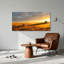 «Golden Wheat Field Sunset», art mural sur toile-970538976