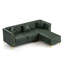 Canapé modulaire Chesterfield avec similicuir capitonné à boutons et repose-pieds-1086620322-1086620323