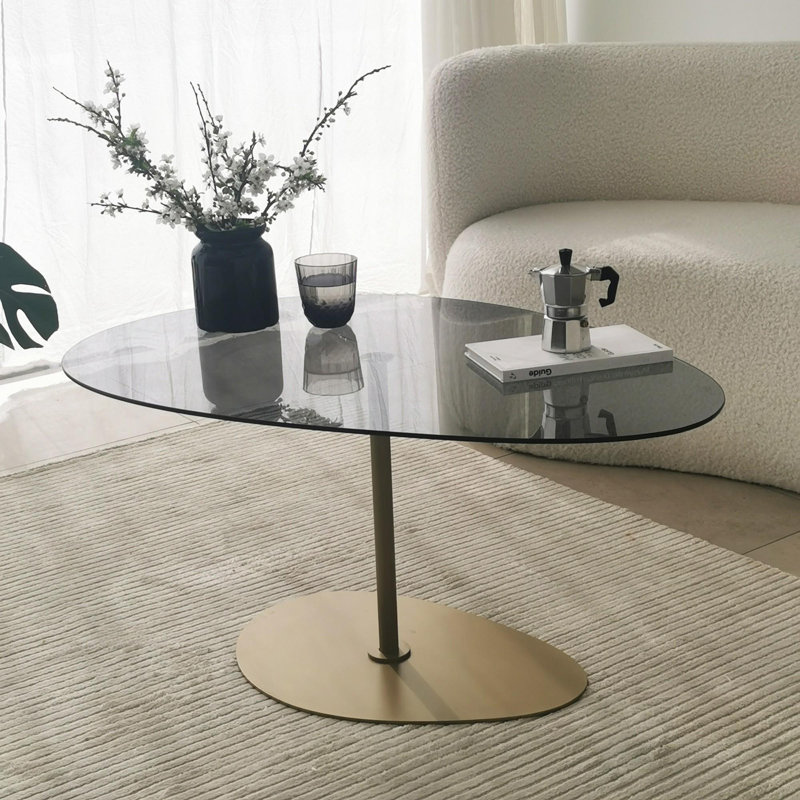 Glorias Coffee Table, Dark Grey, Gold