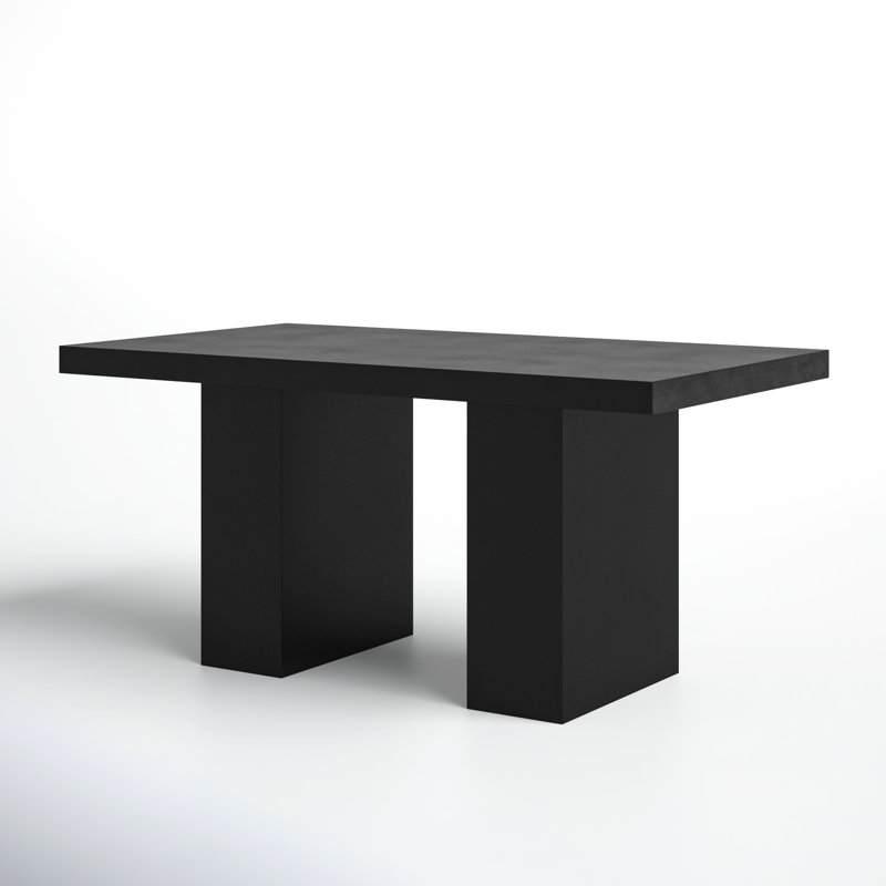 Tommen 63'' Fiber-Reinforced Cement Outdoor Dining Table