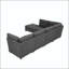 Canapé modulaire d'angle avec repose-pieds convertible-132940825-132940826