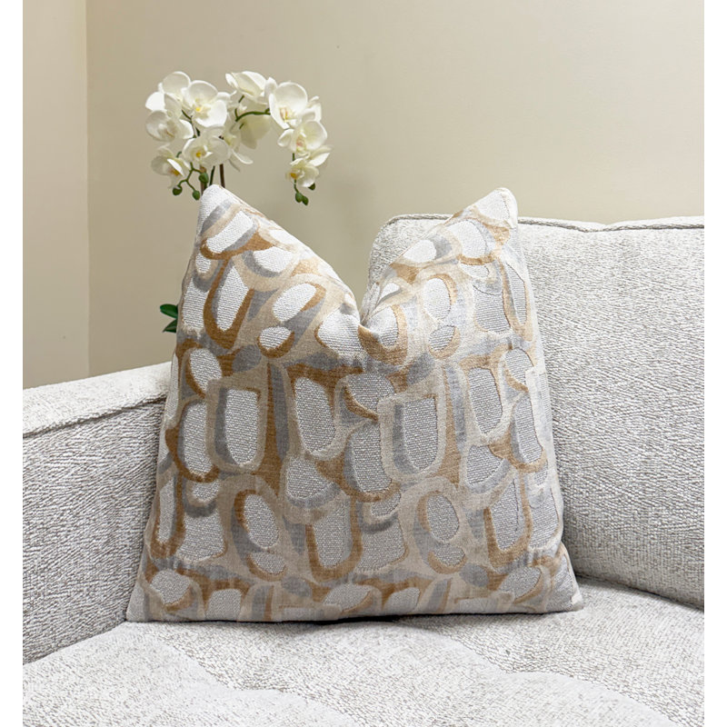 Housse de coussin Grotto, H 20 po x l 20 po, Beige
