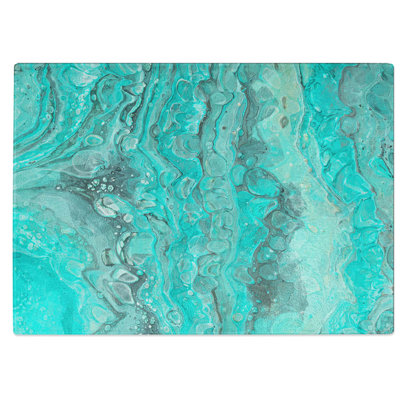 Glass Motion in The Ocean in Abstract Chopping Board